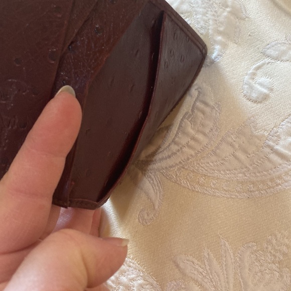 Like new! Vintage Giorgio Bernini ostrich wallet - Picture 5 of 6